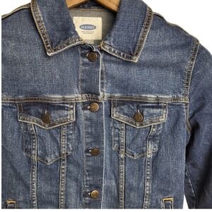 Old Navy Womens Medium Denim Jacket Classic‎ Jean Jacket Blue Casual